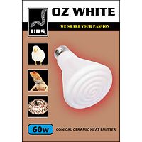 Oz White Ceramic Globe - 60 watt